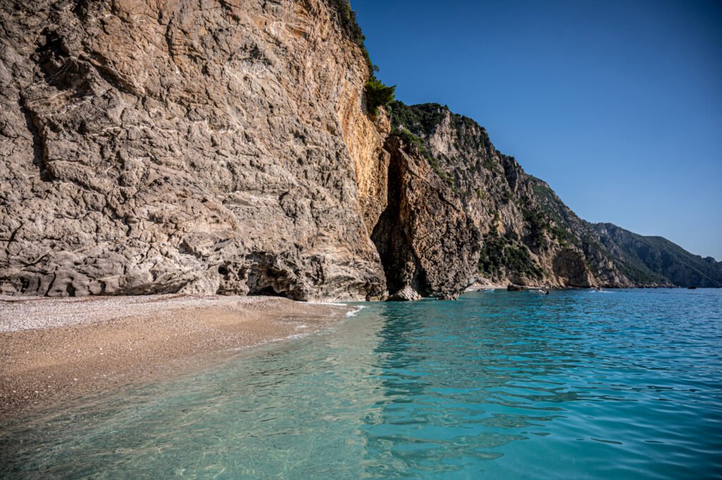 Paradise beach near Liapades a top corfu boat destination